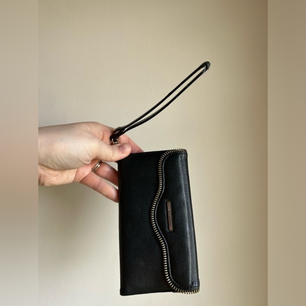 Rebecca Minkoff Leather Smart Phone Wallet With Wrist Strap.